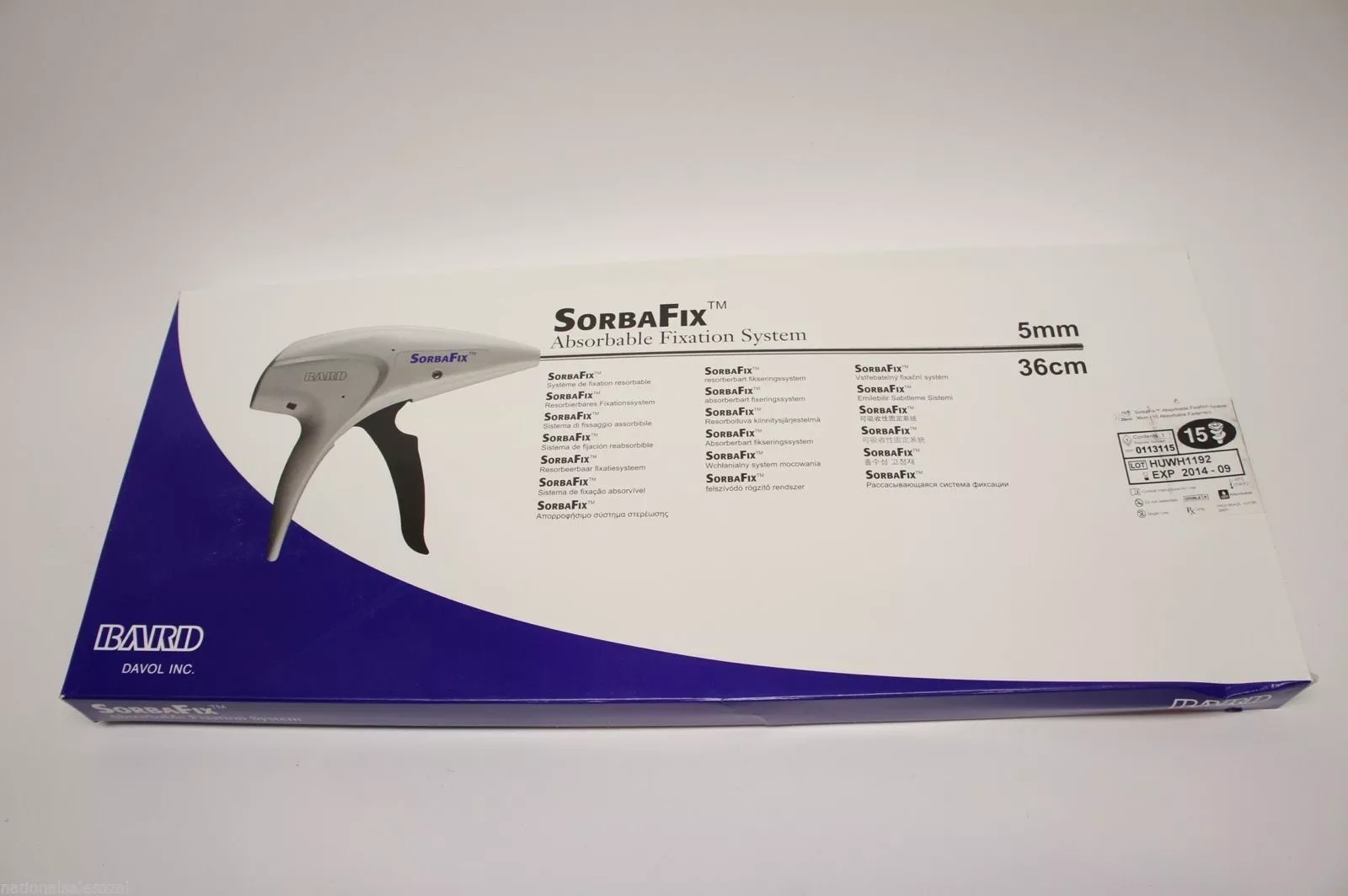 0113115 ~ Bard Absorbable Fixation System 5mm x 36cm (x)