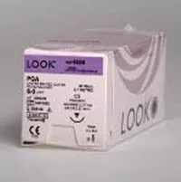 1 PolySyn Suture, Violet Braided, 27"/70cm, T8, 36.6mm 1/2 Circle, 12/bxLook 341B
