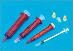 10cc Amber Light-Resistant PolypropyleneOral Syringe, Sealing Tip Cap, 500/cs , BBRAUN -196015