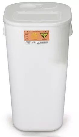 16 Gallon Chemo-Tainer White Horizontal Entry Container - 9752