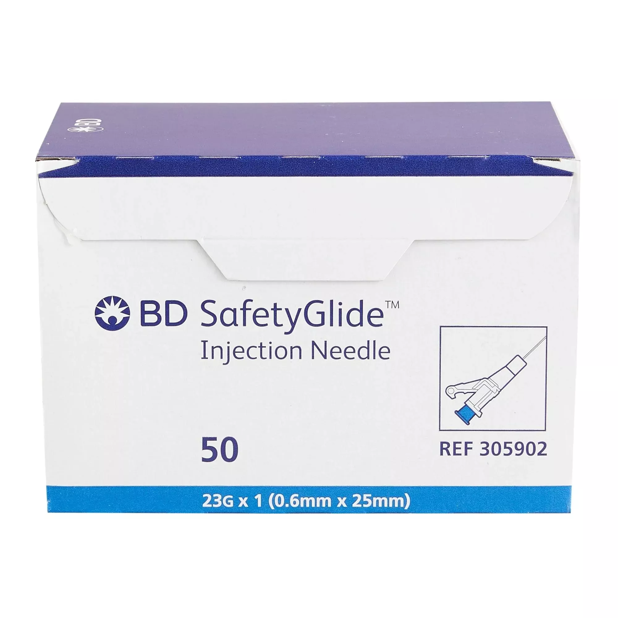 23G x 1 in. BD SafetyGlide™ Needle only 50 each/box, 10 box/case BD 305902
