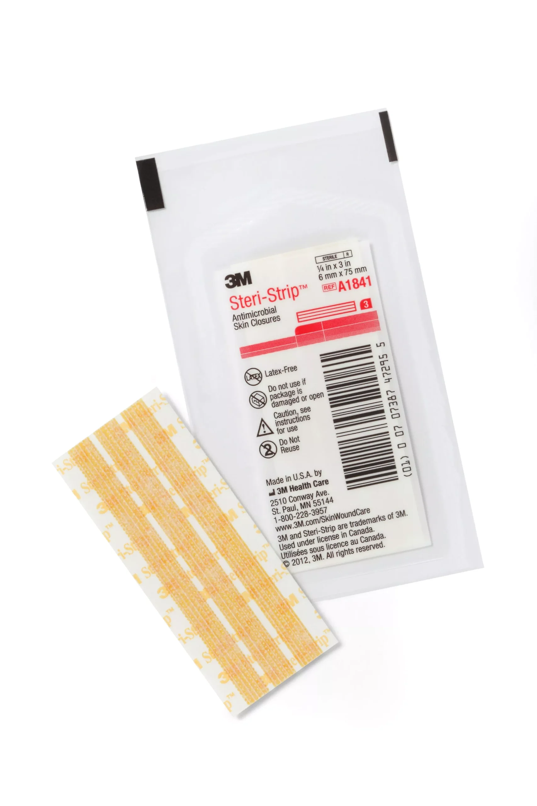 3M™ Steri-Strip™ Antimicrobial Skin Closure Strip, 200/CS