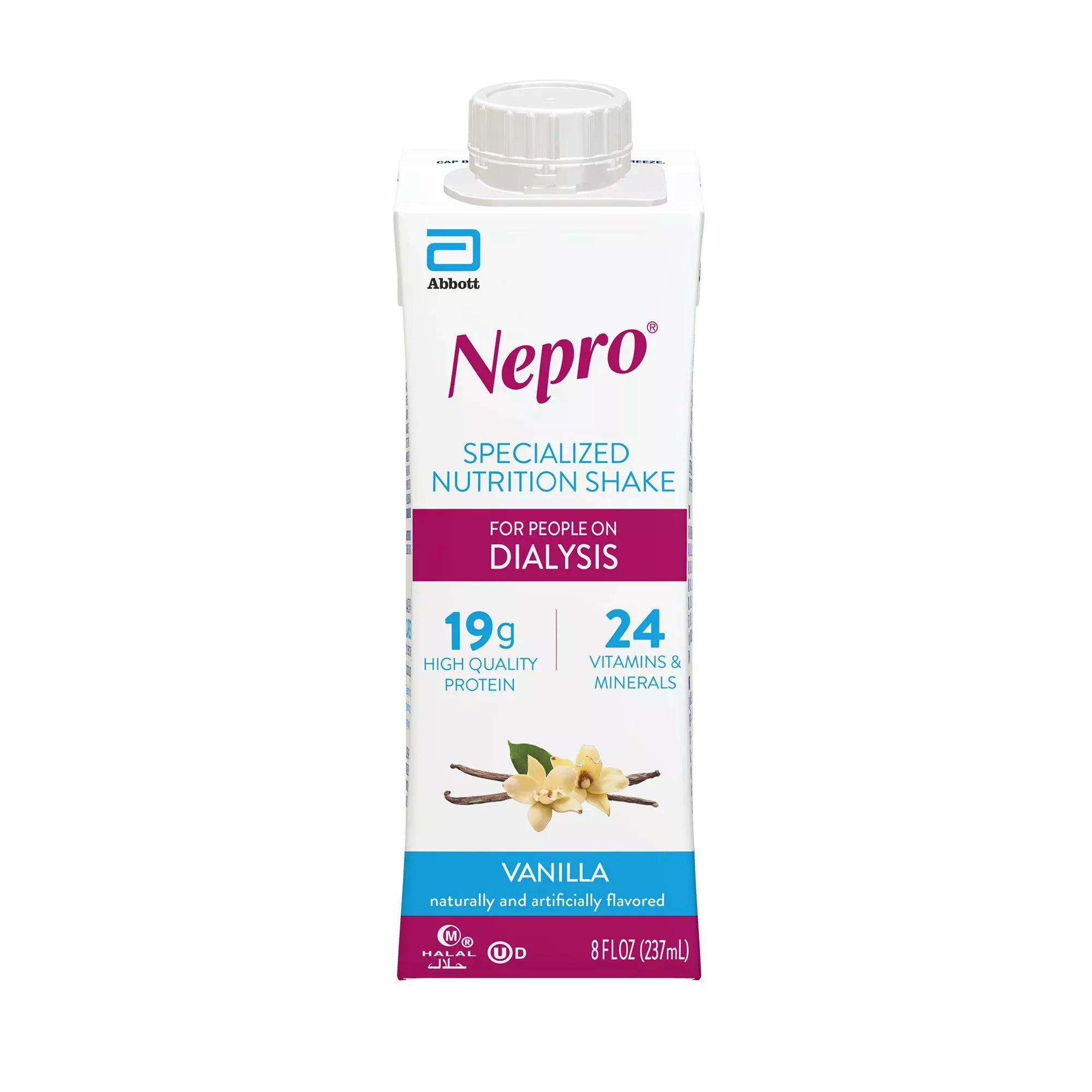 Abbott Nepro 64803 with Carbsteady Vanilla Therapeutic Nutrition 237 mL