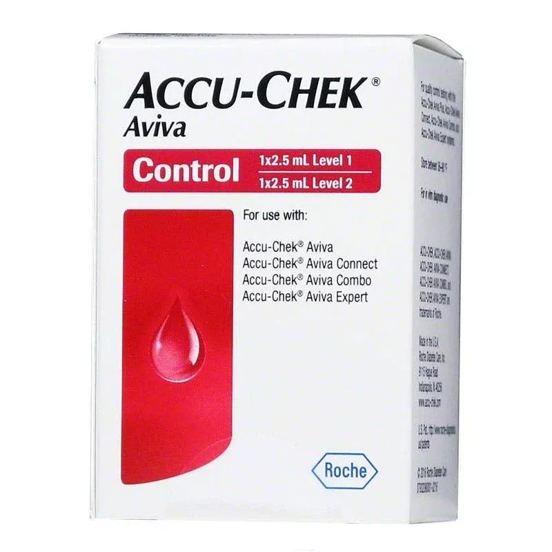 Accu-Chek Aviva Control Solution 2-1/2mL, High/Low Level
