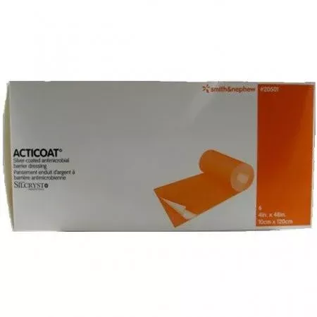 ACTICOAT Antimicrobial Barrier Burn Dressing with Nanocrystalline Silver 4" x 48"