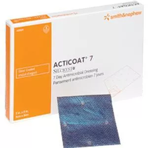 ACTICOAT Seven Day Antimicrobial Barrier Dressing 2" x 2"