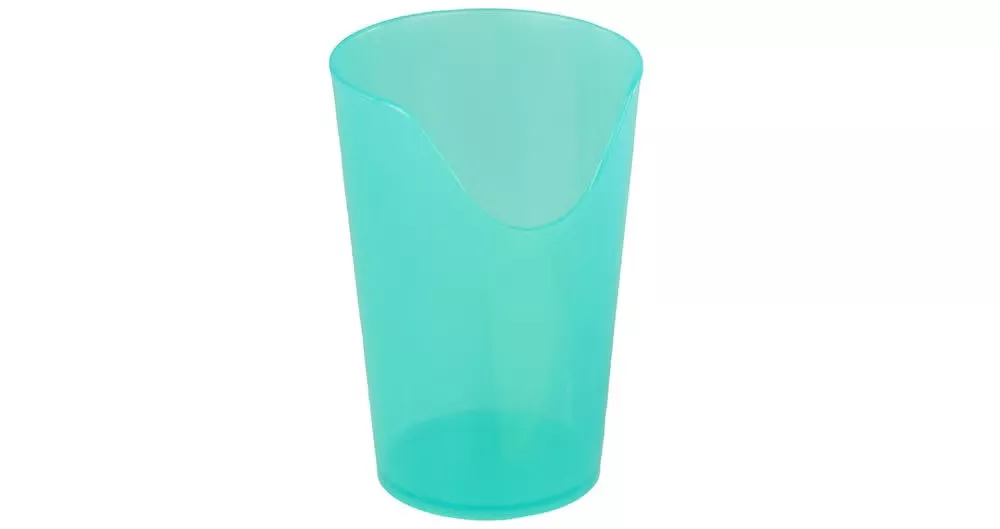ADL Dysphagia Cup FabLife™ Nosey Cup 4 oz. Plastic Clear Reusable #60-1040
