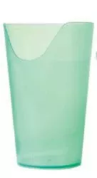 ADL Dysphagia Cup FabLife™ Nosey Cup 8 oz. Clear Plastic Reusable