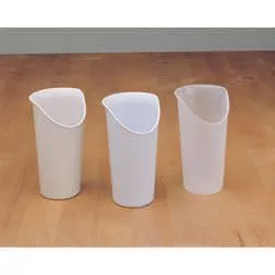 ADL Dysphagia Cup Nosey Cup 8 oz. Clear Plastic Reusable