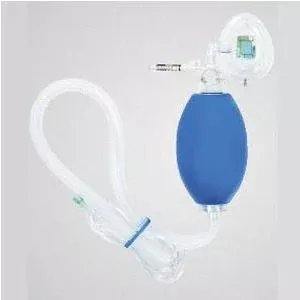 Adult Resuscitation Device with Mask and 40" Oxygen Reservoir Tubing, With PEEP Valve