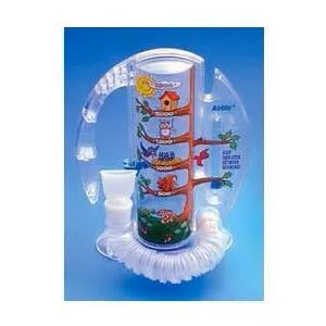 AirLife Pediatric Volumetric Incentive Spirometer with One-Way Valve, 2500 mL Capacity