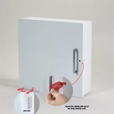 Alarming Wall Cabinet, 13x13x4 H-20280-20425
