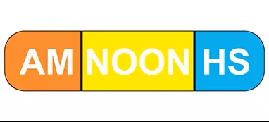 AM NOON HS Labels H-2208-13430