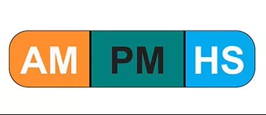 AM PM HS Labels H-2207-13429