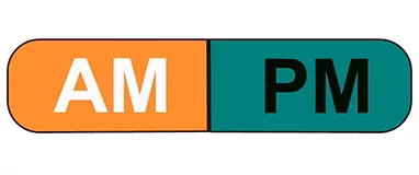 AM PM Labels H-2205-13427