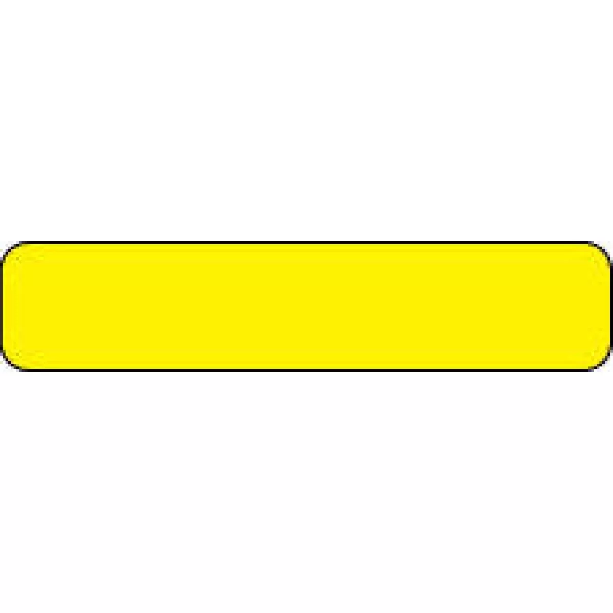 Anesthesia Label (Paper, Permanent) 1 1/2" X 1/3" Fluorescent Yellow - 1000 Per Roll