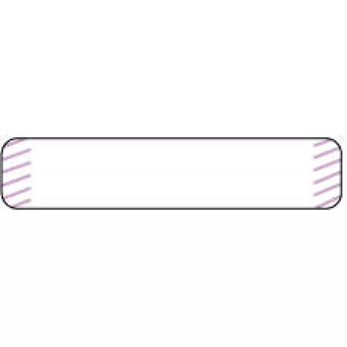 Anesthesia Label (Paper, Permanent) 1 1/2" X 1/3" White With Violet - 1000 Per Roll