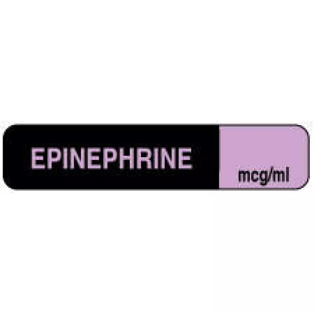 Anesthesia Label (Paper, Permanent) Epinephrine Mcg/Ml 1 1/2" X 1/3" Lilac - 1000 Per Roll