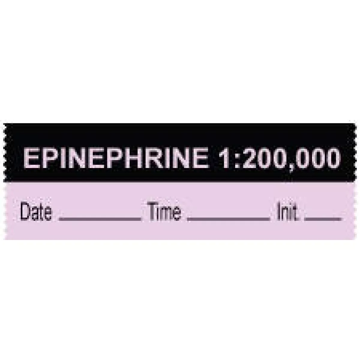 Anesthesia Tape With Date, Time & Initial (Removable) "Epinephrine 1:200,000" 1/2" X 500" Violet And Black - 333 Imprints - 500 Inches Per Roll
