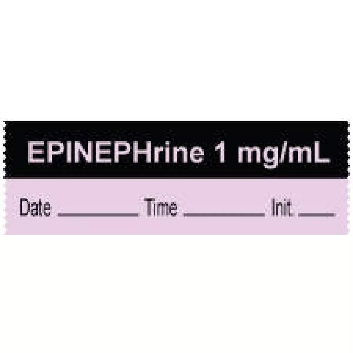 Anesthesia Tape With Date, Time & Initial (Removable) "Epinephrine 1 Mg/Ml" 1/2" X 500" Violet And Black - 333 Imprints - 500 Inches Per Roll