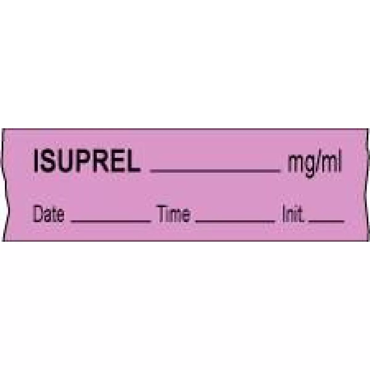 Anesthesia Tape With Date, Time & Initial (Removable) Isuprel Mg/Ml 1/2" X 500" - 333 Imprints - Violet - 500 Inches Per Roll