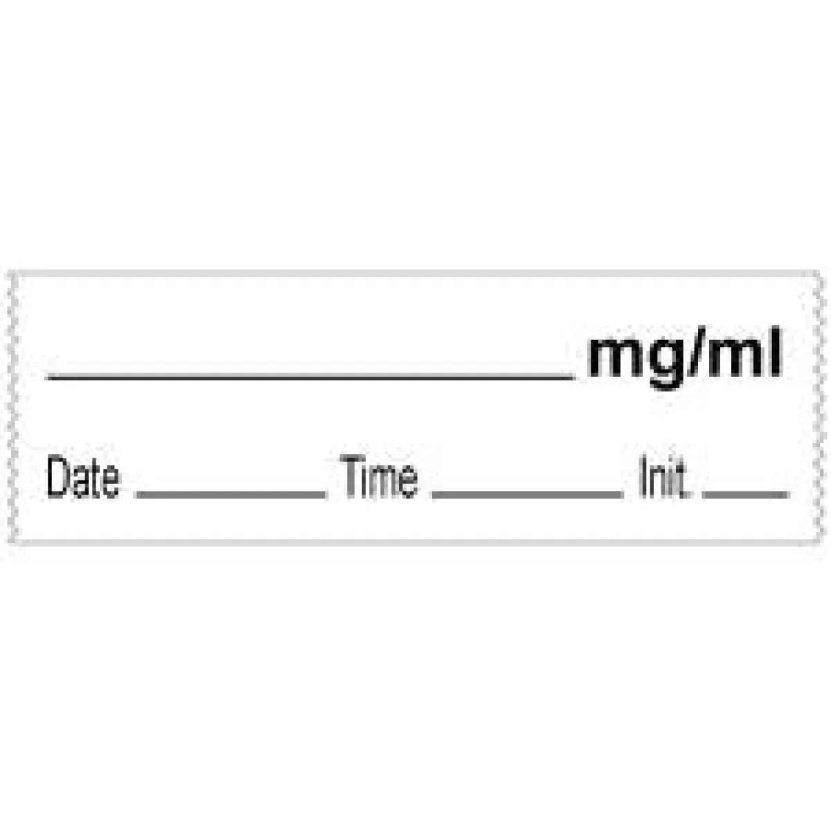 Anesthesia Tape With Date, Time & Initial (Removable) ___ Mg/Ml 1/2" X 500" - 333 Imprints - White - 500 Inches Per Roll