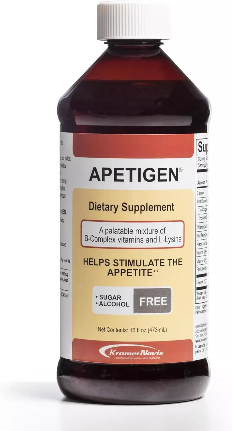Apetigen Liquid Multivitamin Appetite Stimulant, Caramel Flavor