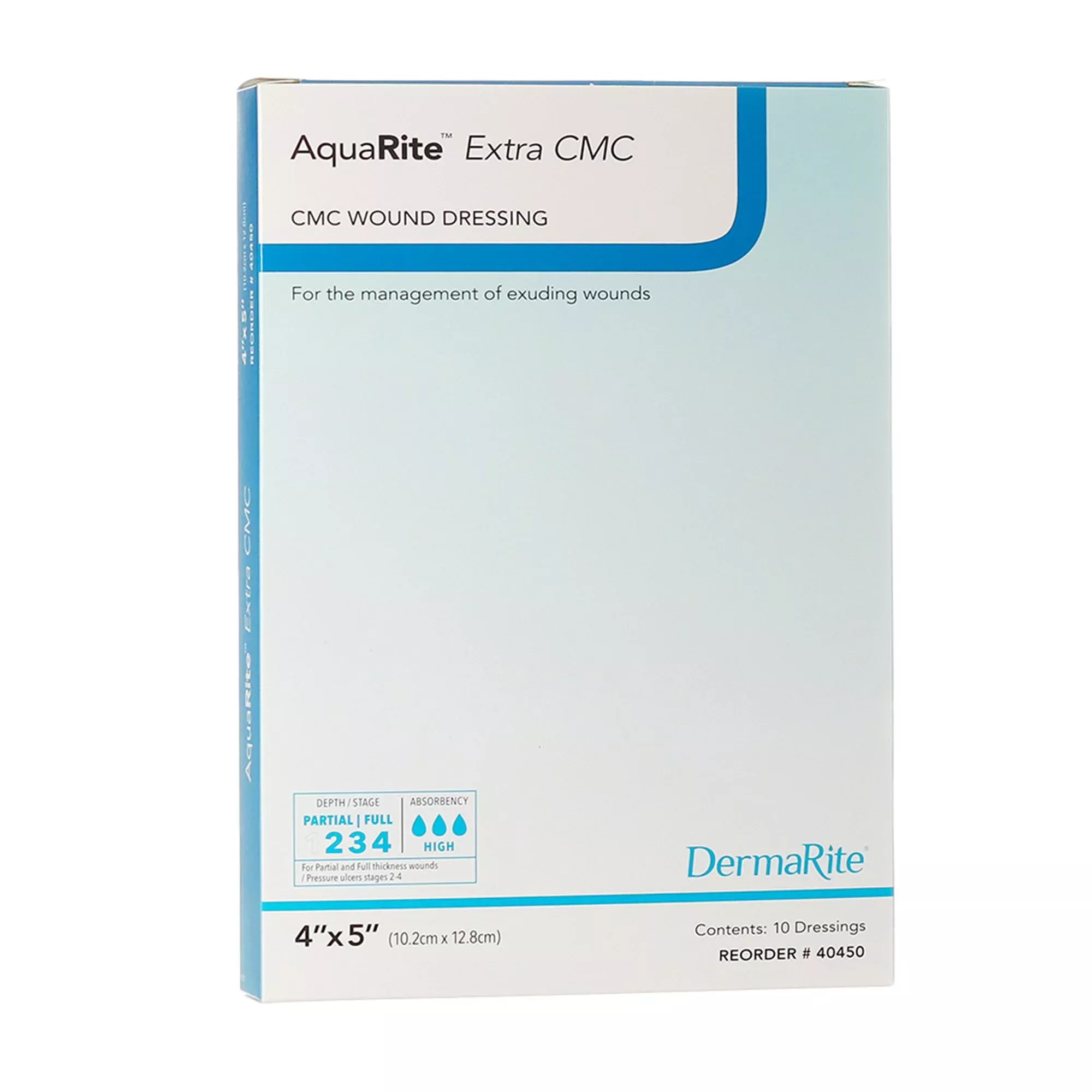 AquaRite™ Extra CMC Gelling Fiber Wound Dressing, 4 x 5 Inch