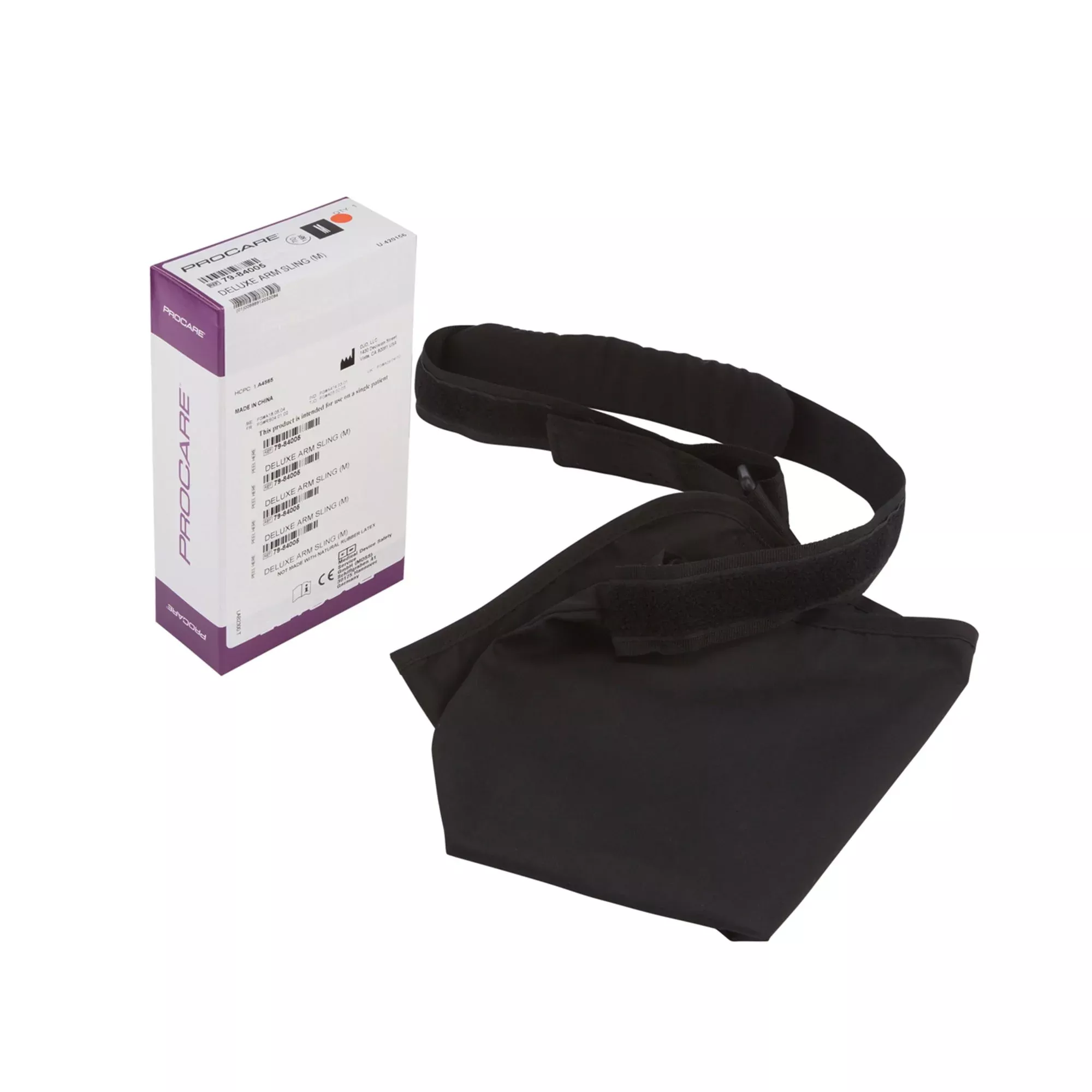 Arm Sling with Shoulder Pad Procare Deluxe D-Ring / Hook and Loop Strap Closure Medium #79-84005-0031