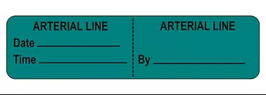 Arterial Line Labels H-17583-13156
