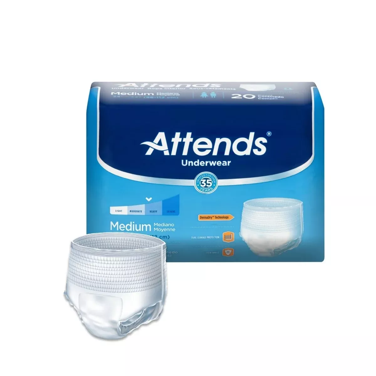 Attends Adult Moderate Absorbent Underwear