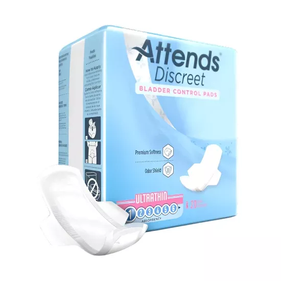 Attends Discreet Women's Ultra Thin Pads