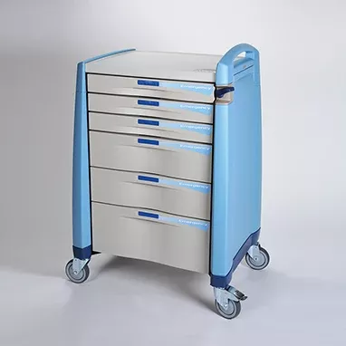 Avalo Emergency Cart, Blue H-11472-17091