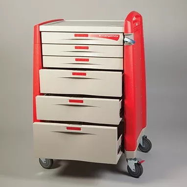 Avalo Emergency Cart, Red H-11492-17093
