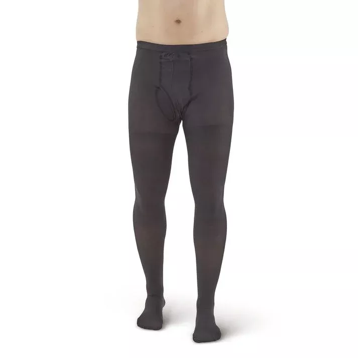 AW Style 234 Closed Toe 20-30 mmHg Men's Fly Front Leotard, Black