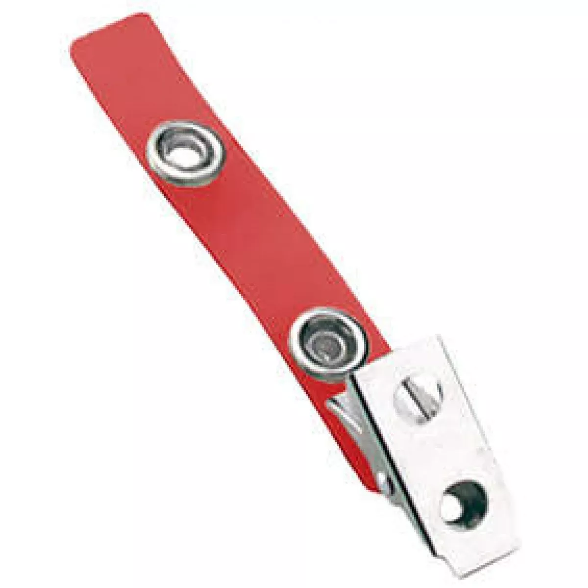 Badge Clip (Vinyl) 2 3/4" Long Red - 100 Per Package