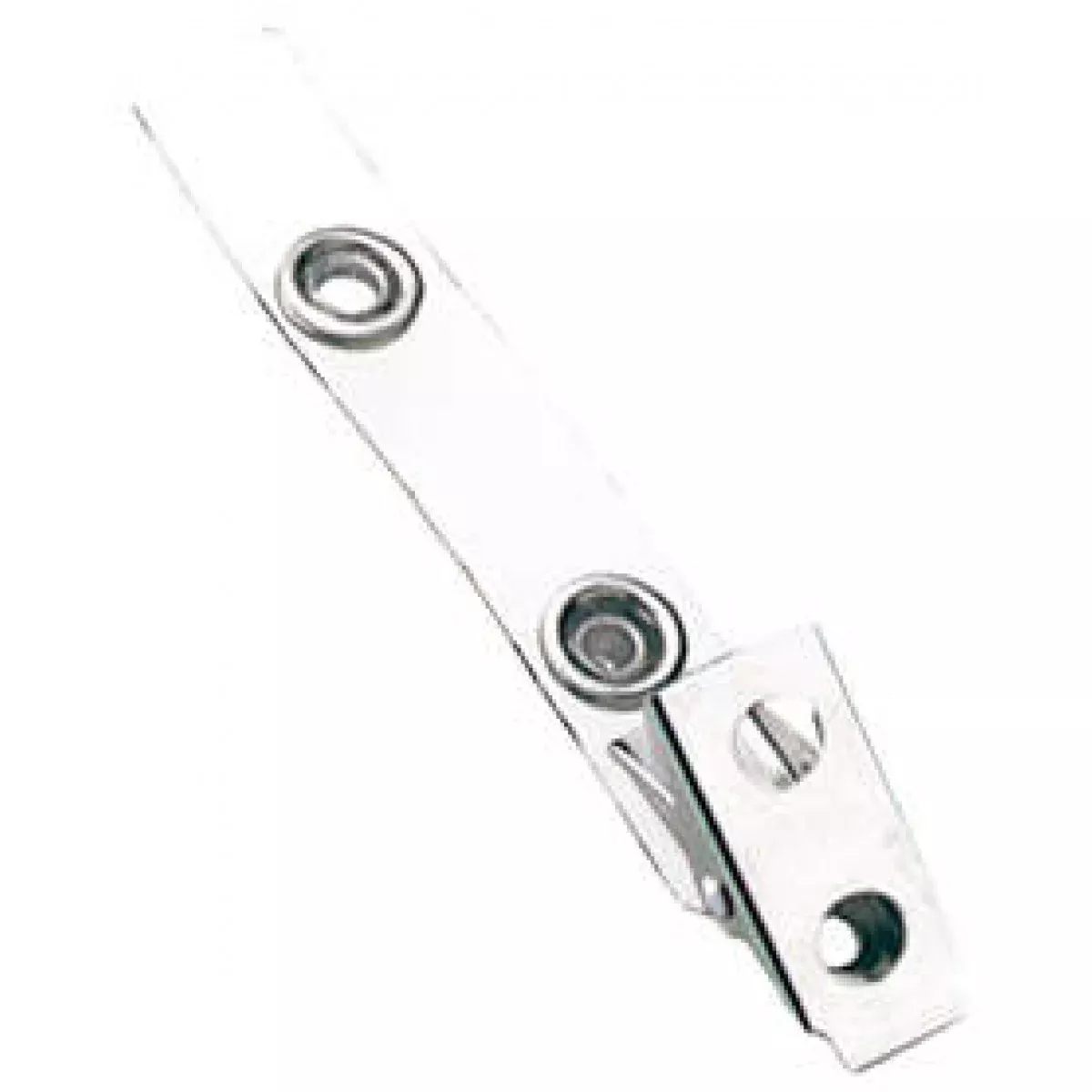 Badge Clip (Vinyl) 2 3/4" Long White - 100 Per Package