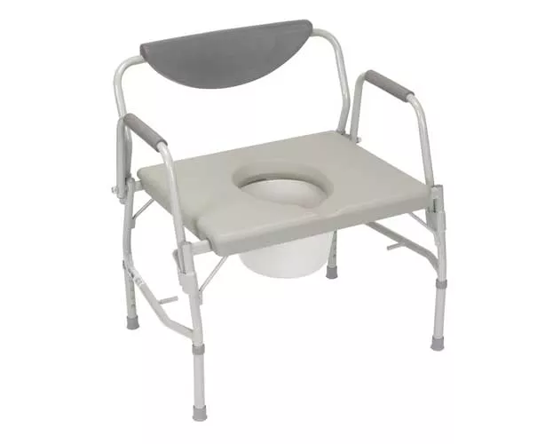 Bariatric Drop Arm Commode, 1000 lb Capacity