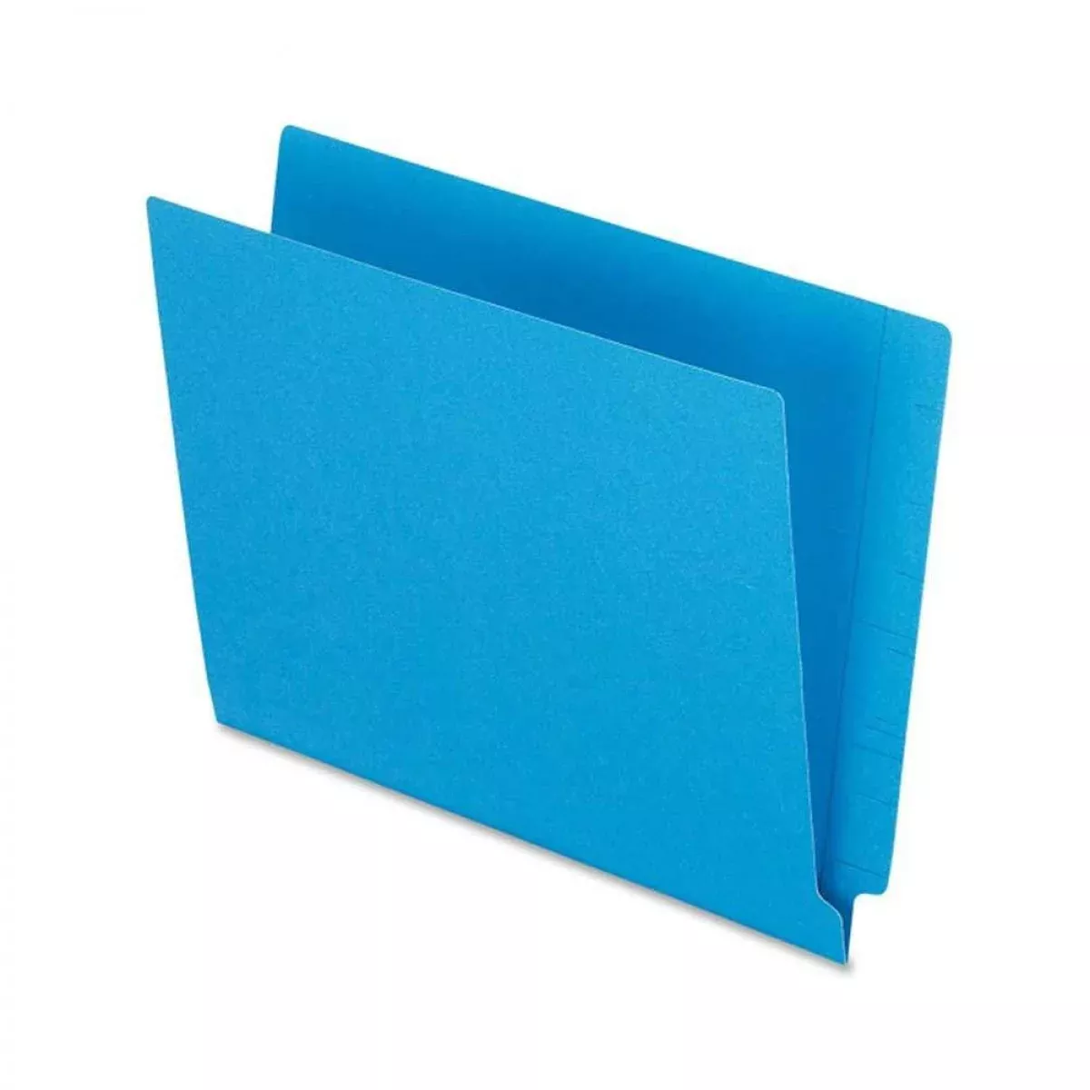 Barkley Match End Tab Folder Fas# 1 15Pt Color Stock Blue Flush Front 12 1/4" X 9 1/2" 2Ply - 250 Per Case