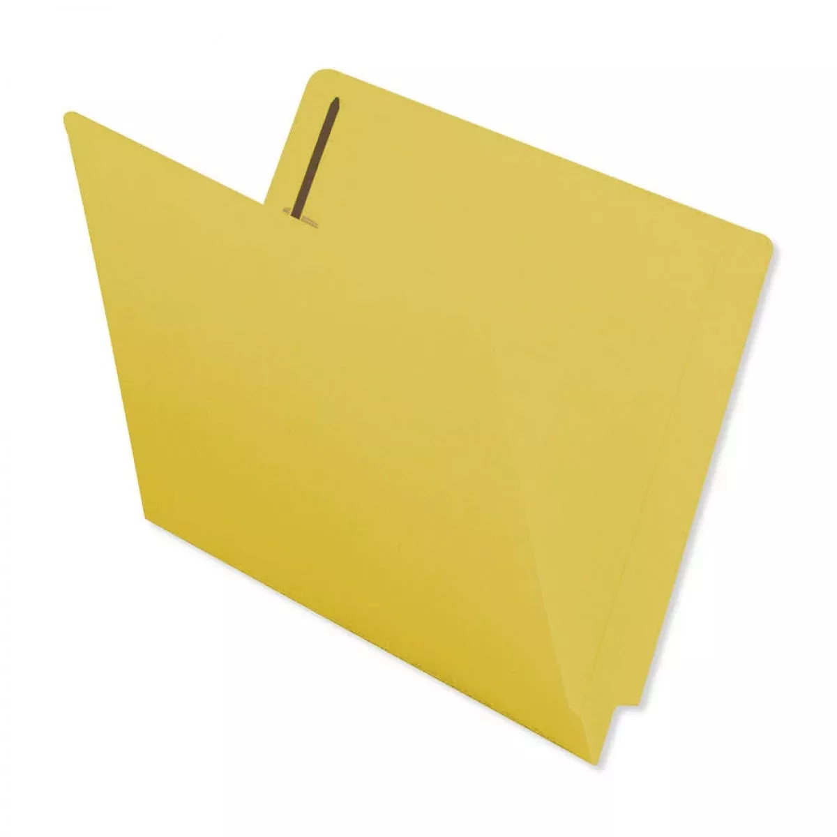 Barkley Match End Tab Folder Fas# 1&3 11Pt Color Stock Yellow Flush Front 12 1/4" X 9 1/2" 2Ply - 250 Per Case