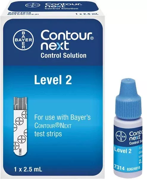 Bayer Contour Next Control Solution 2-1/2mL, Level 2, Normal