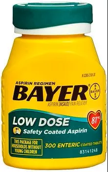Bayer Low Dose Aspirin Pain Relief