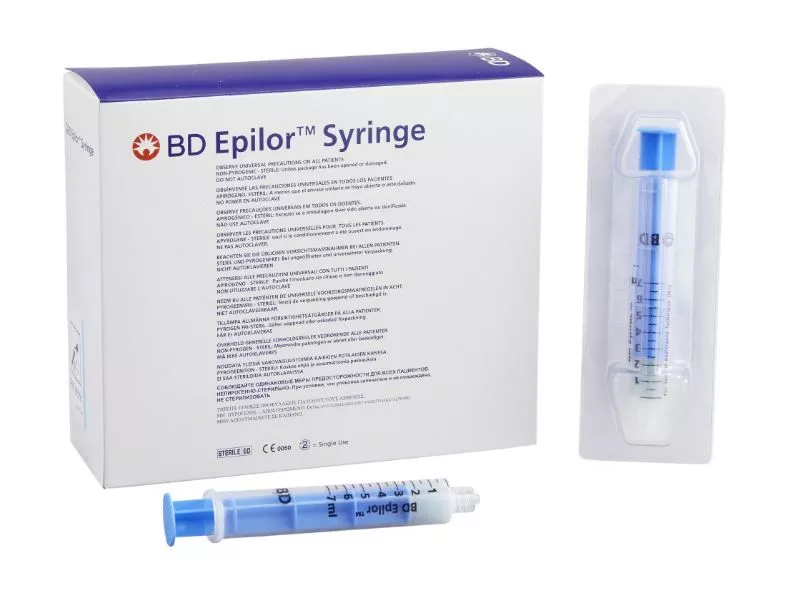 BD Epilor Plastic LOR 7 mL Syringes