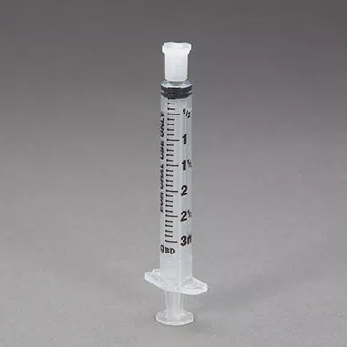 BD™ Oral Dispensers with Tip Caps, 3mL, Clear H-6803C-16792