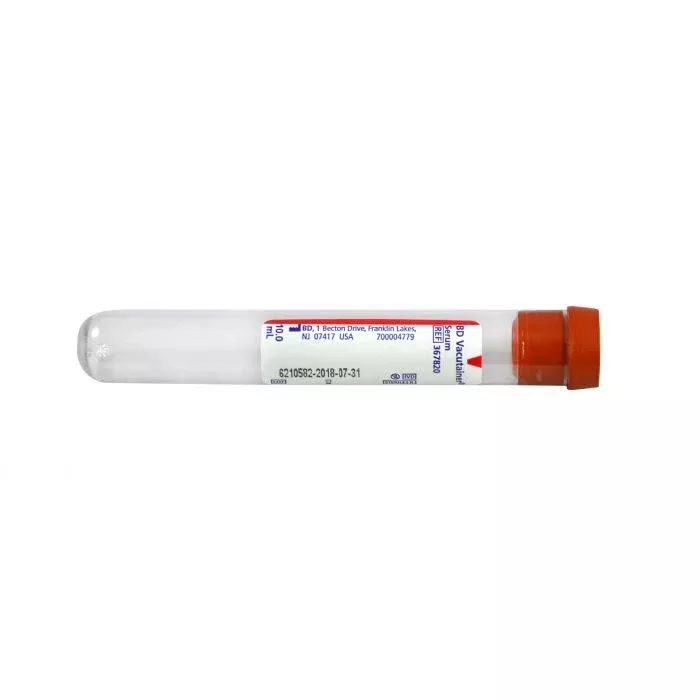 BD Vacutainer Plus Serum Tube, 100mm, 16mm OD, 10mL Draw Volume