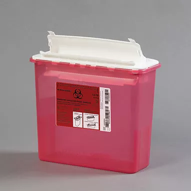 Biohazard Waste Containers, 5.4 Quart, Case H-20283-31-12681