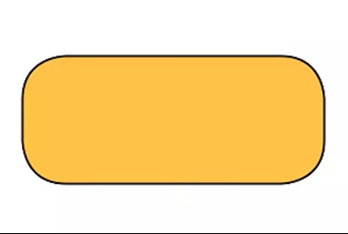 Blank Rectangle Labels, High Visibility Orange H-2532-15901