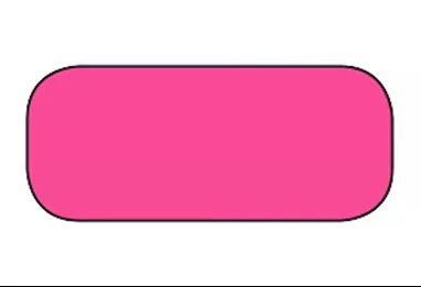 Blank Rectangle Labels, High Visibility Pink H-2536-15903