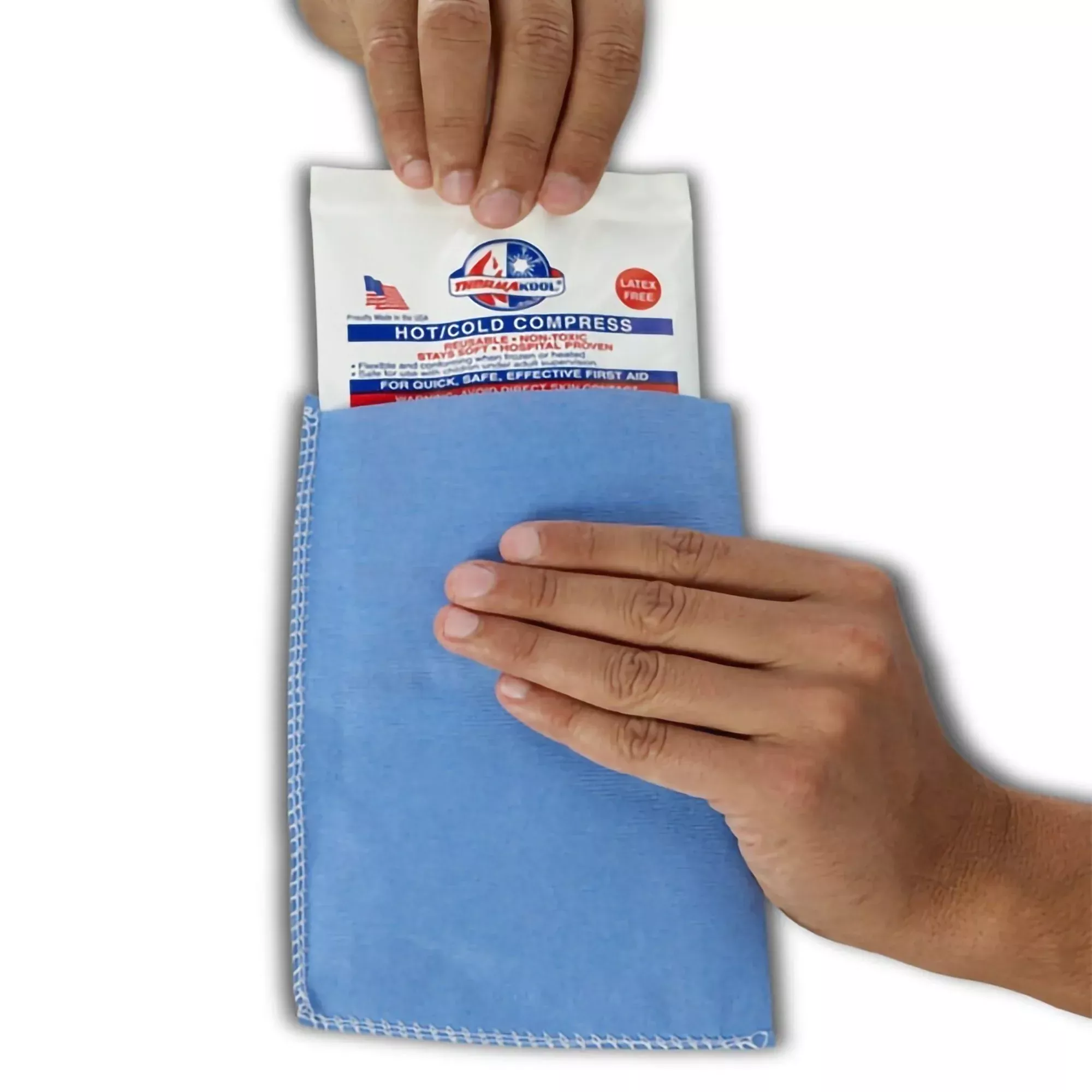 Blue Easy Sleeves™ for use with ThermaKool Reusable Hot / Cold Pack