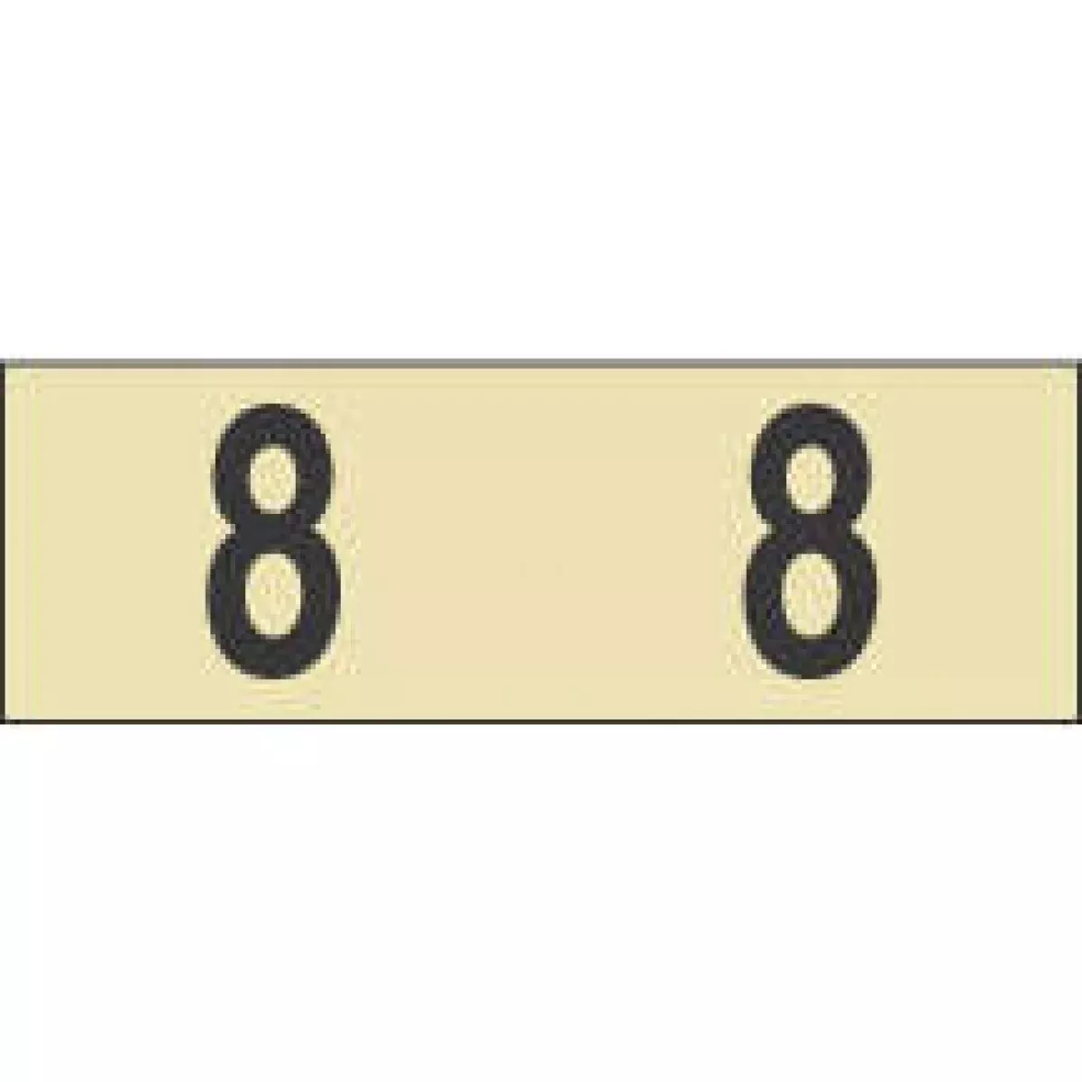 Bms Color Code Label Numeric "8" 1 1/2" X 1/2" Manila Permanent - 1000 Per Roll